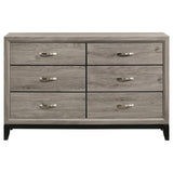 Valen 6-drawer Bedroom Dresser Cabinet Light Taupe | King | Grey | Light Taupe | 215913