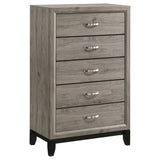 Valen 5-drawer Bedroom Chest of Drawers Light Taupe | King | Brown | Light Taupe | 215915