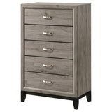 Valen 5-drawer Bedroom Chest of Drawers Light Taupe | King | Brown | Light Taupe | 215915