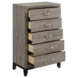 Valen 5-drawer Bedroom Chest of Drawers Light Taupe | King | Brown | Light Taupe | 215915