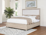 Pembroke 66-inch Eastern King Panel Bed Washed Oak | Beige | Washed Oak | 215921KE