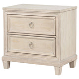 Pembroke 2-drawer Nightstand Bedside Table Washed Oak | Full | Beige | Washed Oak | 215922