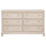 Pembroke 6-drawer Bedroom Dresser Cabinet Washed Oak | Full | Beige | Washed Oak | 215923
