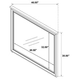 Pembroke Dresser Mirror Washed Oak | Beige | Washed Oak | 215924