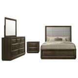 Atlas 4-piece Queen Bedroom Set Dark Oak | Gallery | 215971Q-S4 215971KE-S4 215971KW-S4 215971Q-S5 215971KE-S5 215971KW-S5