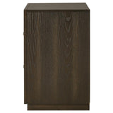 Atlas 2-drawer Bedroom Nightstand Bedside Table Dark Oak | Brown | Dark Oak | 215972