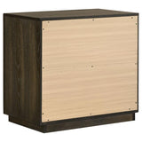 Atlas 2-drawer Bedroom Nightstand Bedside Table Dark Oak | Brown | Dark Oak | 215972