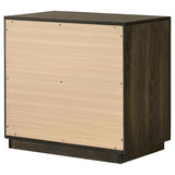 Atlas 2-drawer Bedroom Nightstand Bedside Table Dark Oak | Brown | Dark Oak | 215972