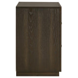 Atlas 2-drawer Bedroom Nightstand Bedside Table Dark Oak | Brown | Dark Oak | 215972