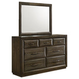 Atlas 7-drawer Bedroom Dresser and Mirror Set Dark Oak | Brown | Dark Oak | 215973M