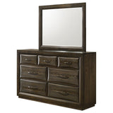 Atlas 7-drawer Bedroom Dresser and Mirror Set Dark Oak | Brown | Dark Oak | 215973M