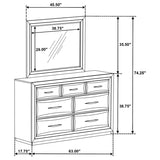 Atlas 7-drawer Bedroom Dresser and Mirror Set Dark Oak | Brown | Dark Oak | 215973M