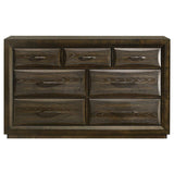 Atlas 7-drawer Bedroom Dresser Cabinet Dark Oak | Brown | Dark Oak | 215973