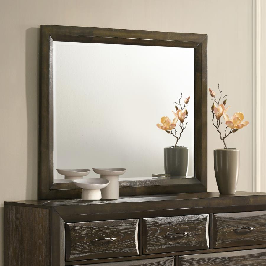 Atlas Bedroom Dresser Mirror Dark Oak | Brown | Dark Oak | 215974