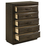 Atlas 5-drawer Bedroom Chest of Drawers Dark Oak | Brown | Dark Oak | 215975