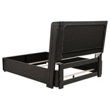 Leandro 4-piece Queen Bedroom Set Burnished Black | Gallery | 222491Q-S4 222491KE-S4 222491KW-S4 222491Q-S5 222491KE-S5 222491KW-S5