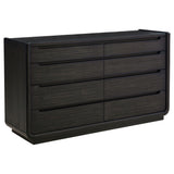 Leandro 4-piece Queen Bedroom Set Burnished Black | Gallery | 222491Q-S4 222491KE-S4 222491KW-S4 222491Q-S5 222491KE-S5 222491KW-S5