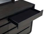 Leandro 4-piece Queen Bedroom Set Burnished Black | Gallery | 222491Q-S4 222491KE-S4 222491KW-S4 222491Q-S5 222491KE-S5 222491KW-S5