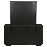 Leandro 8-drawer Bedroom Dresser with Mirror Burnished Black | Black | Burnished Black | 222493M