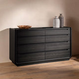 Leandro 8-drawer Bedroom Dresser Cabinet Burnished Black | Black | Burnished Black | 222493