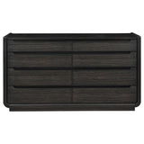 Leandro 8-drawer Bedroom Dresser Cabinet Burnished Black | Black | Burnished Black | 222493