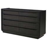 Leandro 8-drawer Bedroom Dresser Cabinet Burnished Black | Black | Burnished Black | 222493