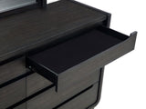 Leandro 8-drawer Bedroom Dresser Cabinet Burnished Black | Black | Burnished Black | 222493