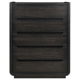Leandro 5-drawer Bedroom Chest of Drawers Burnished Black | Full | Black | Burnished Black | 222495