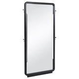 Leandro 76-inch Full Length Floor Mirror Burnished Black | Full | Black | Burnished Black | 222498