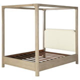 Solano 83-inch California King Canopy Bed Weathered Mango | California King | Brown | Weathered Mango | 222520KW