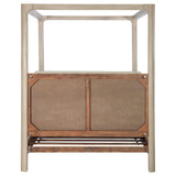 Solano 83-inch California King Canopy Bed Weathered Mango | California King | Brown | Weathered Mango | 222520KW