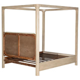 Solano 83-inch California King Canopy Bed Weathered Mango | California King | Brown | Weathered Mango | 222520KW