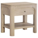 Solano 1-drawer Nightstand Bedside Table Weathered Mango | Brown | Weathered Mango | 222522