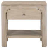 Solano 1-drawer Nightstand Bedside Table Weathered Mango | Brown | Weathered Mango | 222522