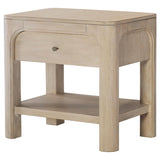 Solano 1-drawer Nightstand Bedside Table Weathered Mango | Brown | Weathered Mango | 222522