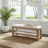 Solano 52-inch Bedroom Bed End Bench Weathered Mango | Brown | Weathered Mango | 222526