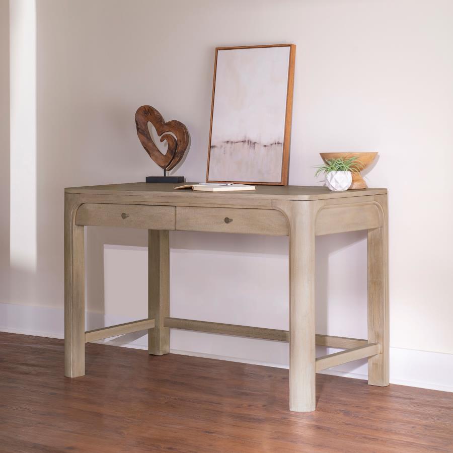 Solano 2-drawer Makeup Table Vanity Desk Weathered Mango | Brown | Weathered Mango | 222527
