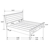 Woodmont 4-piece Eastern King Bedroom Set Golden Brown | Eastern King | Brown | Rustic Golden Brown | 222631KE-S4