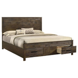 Woodmont Eastern King Storage Bed Rustic Golden Brown | Eastern King | Brown | Rustic Golden Brown | 222631KE