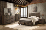 Woodmont 5-piece California King Bedroom Set Golden Brown | Brown | Rustic Golden Brown | 222631KW-S5