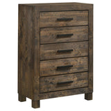 Woodmont 5-piece California King Bedroom Set Golden Brown | Brown | Rustic Golden Brown | 222631KW-S5