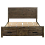 Woodmont California King Storage Bed Rustic Golden Brown | Brown | Rustic Golden Brown | 222631KW