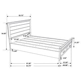 Woodmont Wood Queen Storage Panel Bed Rustic Golden Brown | Queen | Brown | Rustic Golden Brown | 222631Q