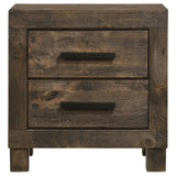 Woodmont 2-drawer Nightstand Rustic Golden Brown | King | Brown | Rustic Golden Brown | 222632
