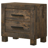 Woodmont 2-drawer Nightstand Rustic Golden Brown | King | Brown | Rustic Golden Brown | 222632
