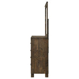 Woodmont 8-drawer Dresser with Mirror Rustic Golden Brown | Brown | Rustic Golden Brown | 222633M