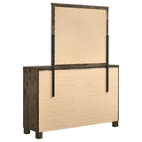 Woodmont 8-drawer Dresser with Mirror Rustic Golden Brown | Brown | Rustic Golden Brown | 222633M
