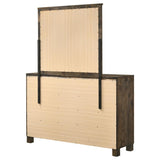 Woodmont 8-drawer Dresser with Mirror Rustic Golden Brown | Brown | Rustic Golden Brown | 222633M