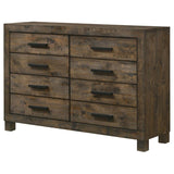 Woodmont 8-drawer Dresser Rustic Golden Brown | King | Brown | Rustic Golden Brown | 222633