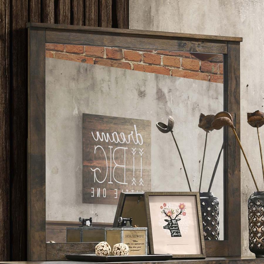 Woodmont Dresser Mirror Rustic Golden Brown | Brown | Rustic Golden Brown | 222634